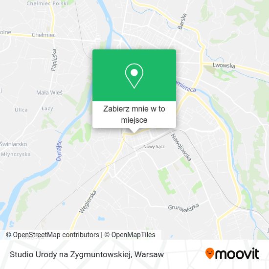 Mapa Studio Urody na Zygmuntowskiej