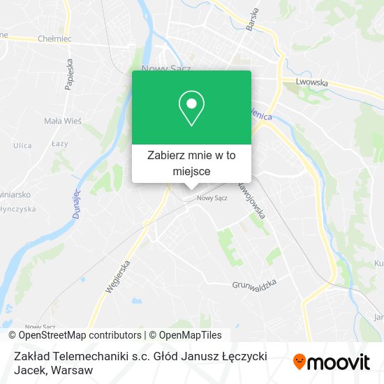 Mapa Zakład Telemechaniki s.c. Głód Janusz Łęczycki Jacek