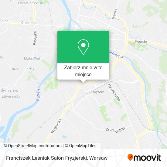 Mapa Franciszek Leśniak Salon Fryzjerski