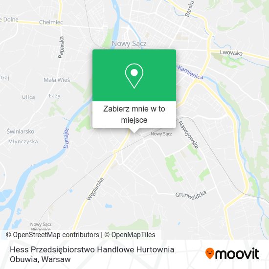 Mapa Hess Przedsiębiorstwo Handlowe Hurtownia Obuwia