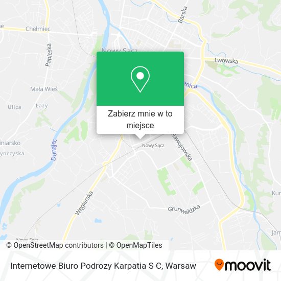 Mapa Internetowe Biuro Podrozy Karpatia S C