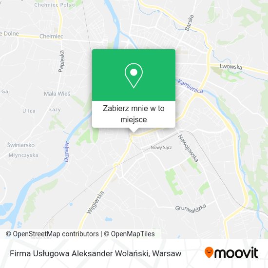 Mapa Firma Usługowa Aleksander Wolański