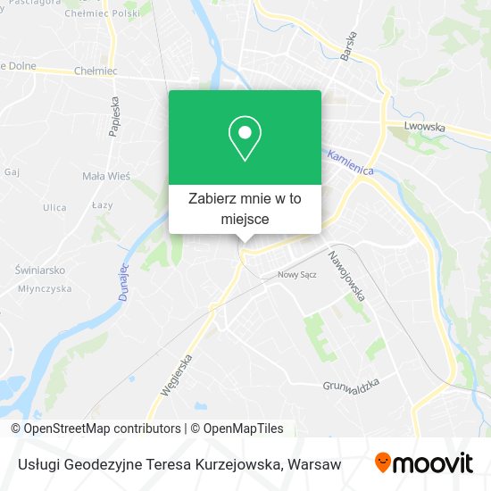 Mapa Usługi Geodezyjne Teresa Kurzejowska