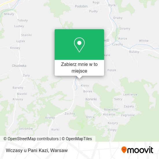 Mapa Wczasy u Pani Kazi