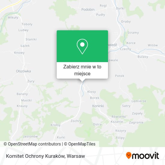 Mapa Komitet Ochrony Kuraków