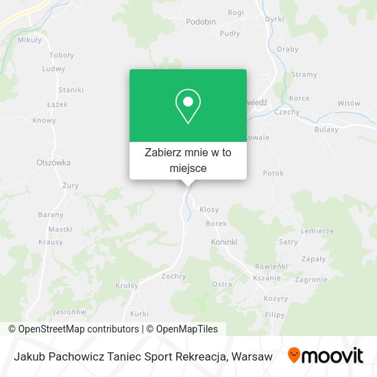 Mapa Jakub Pachowicz Taniec Sport Rekreacja