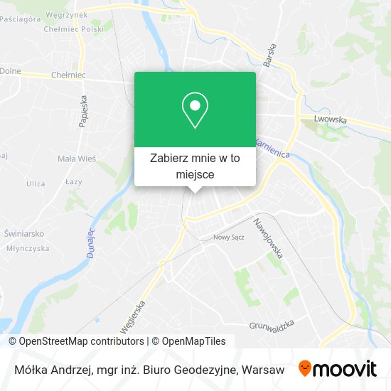 Mapa Mółka Andrzej, mgr inż. Biuro Geodezyjne