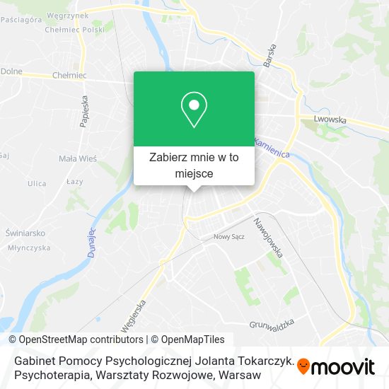 Mapa Gabinet Pomocy Psychologicznej Jolanta Tokarczyk. Psychoterapia, Warsztaty Rozwojowe