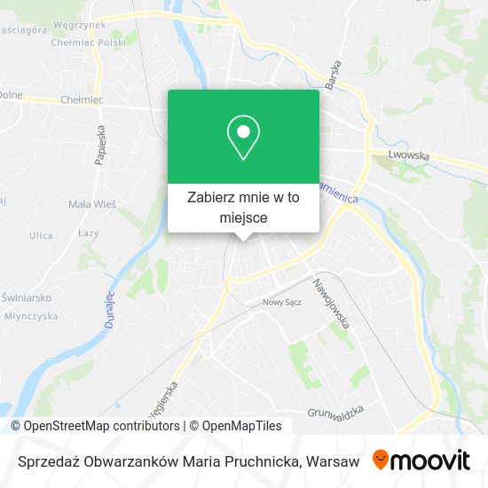 Mapa Sprzedaż Obwarzanków Maria Pruchnicka