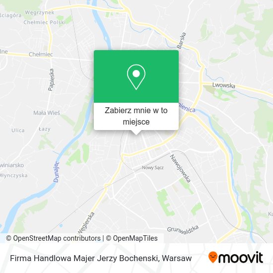 Mapa Firma Handlowa Majer Jerzy Bochenski