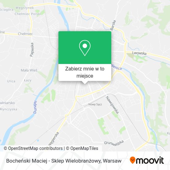 Mapa Bocheński Maciej - Sklep Wielobranżowy