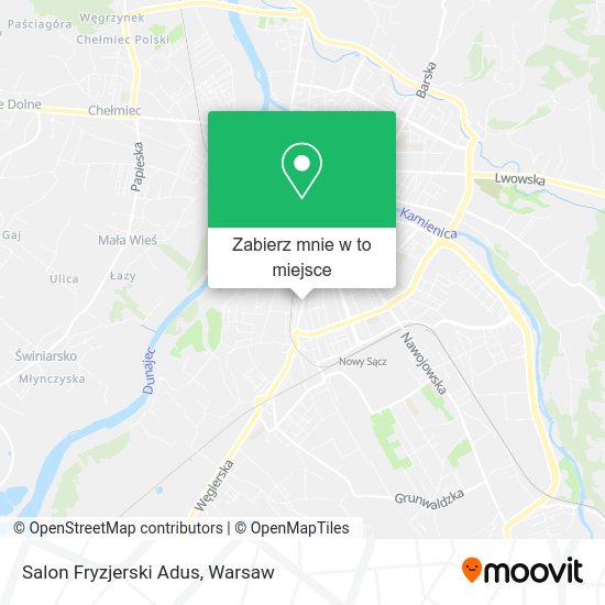 Mapa Salon Fryzjerski Adus