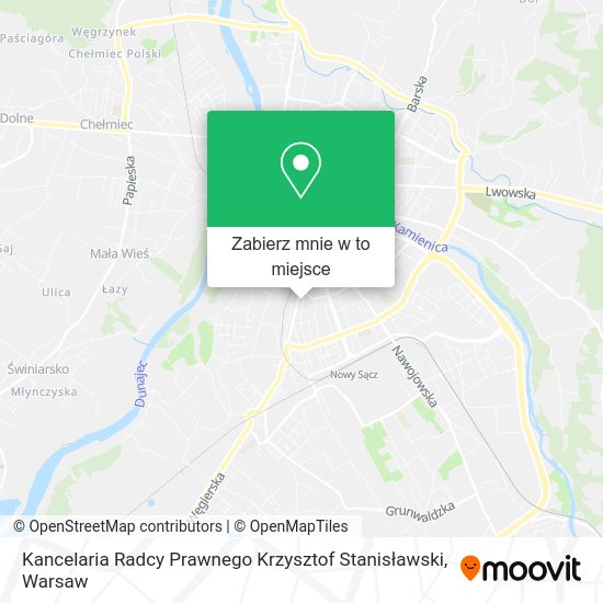 Mapa Kancelaria Radcy Prawnego Krzysztof Stanisławski