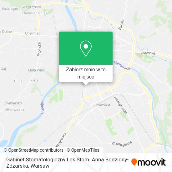 Mapa Gabinet Stomatologiczny Lek.Stom. Anna Bodziony-Żdżarska