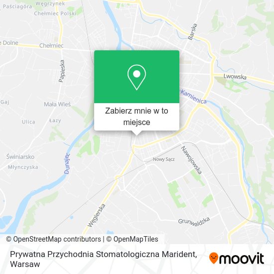 Mapa Prywatna Przychodnia Stomatologiczna Marident