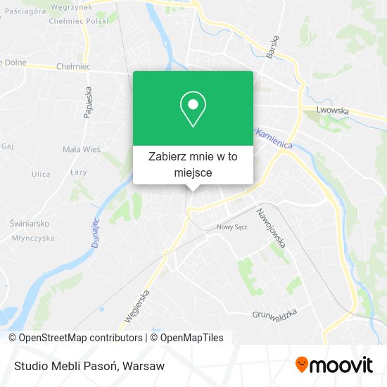 Mapa Studio Mebli Pasoń