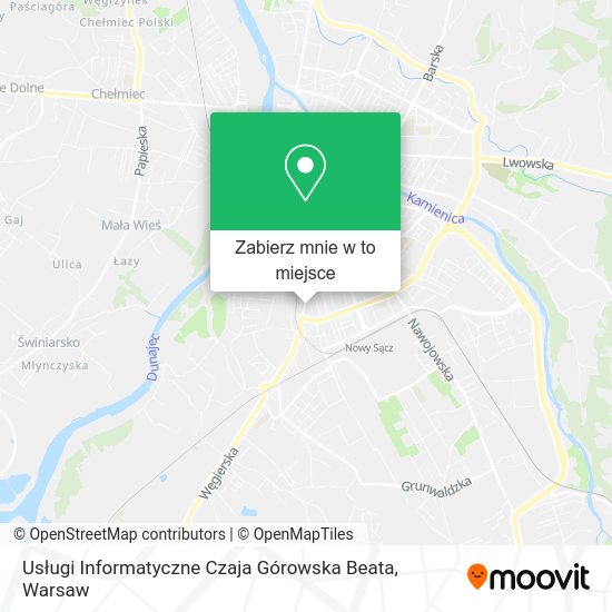 Mapa Usługi Informatyczne Czaja Górowska Beata