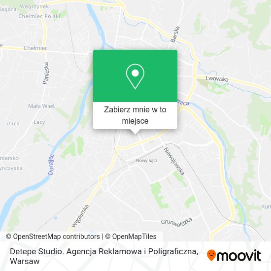 Mapa Detepe Studio. Agencja Reklamowa i Poligraficzna