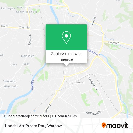 Mapa Handel Art Przem Dari