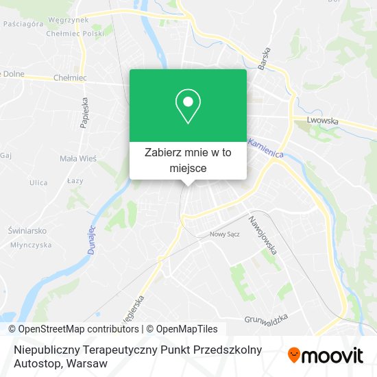 Mapa Niepubliczny Terapeutyczny Punkt Przedszkolny Autostop