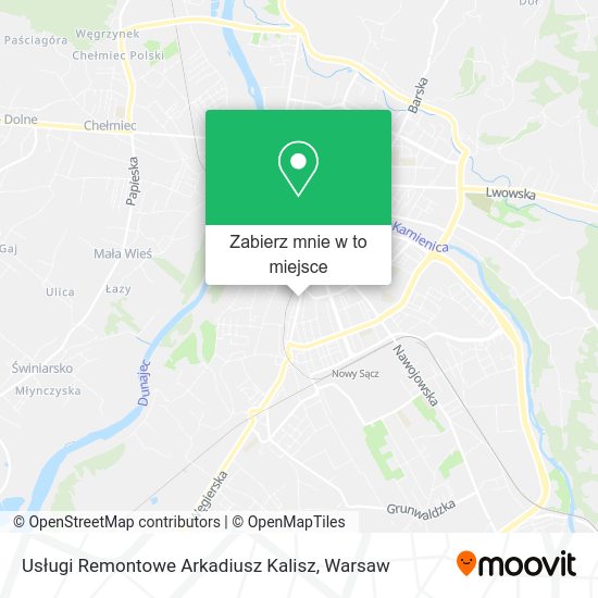 Mapa Usługi Remontowe Arkadiusz Kalisz