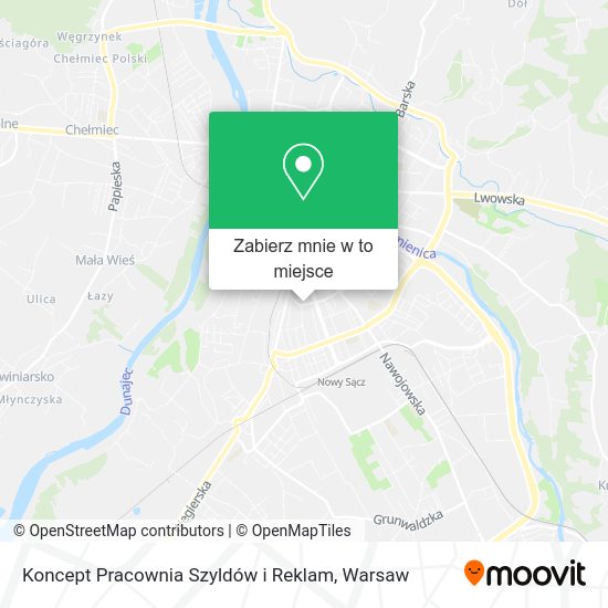 Mapa Koncept Pracownia Szyldów i Reklam