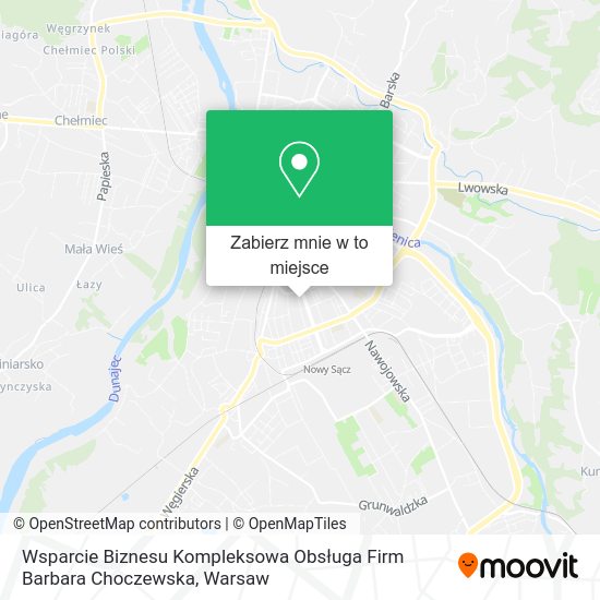 Mapa Wsparcie Biznesu Kompleksowa Obsługa Firm Barbara Choczewska