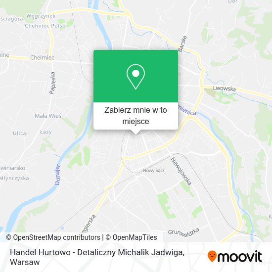 Mapa Handel Hurtowo - Detaliczny Michalik Jadwiga