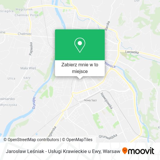 Mapa Jarosław Leśniak - Usługi Krawieckie u Ewy