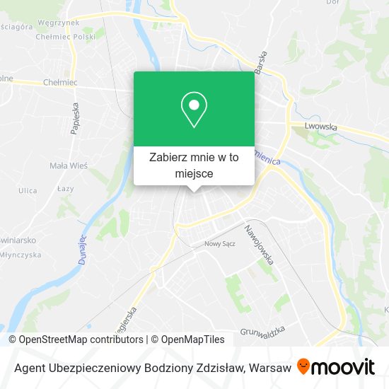 Mapa Agent Ubezpieczeniowy Bodziony Zdzisław