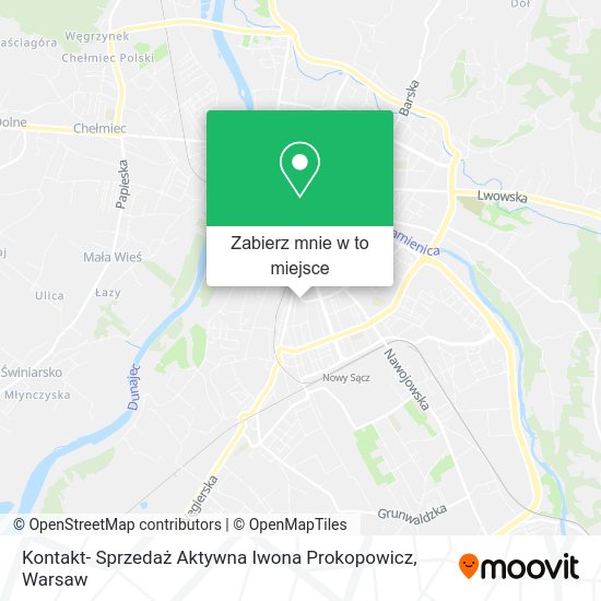 Mapa Kontakt- Sprzedaż Aktywna Iwona Prokopowicz