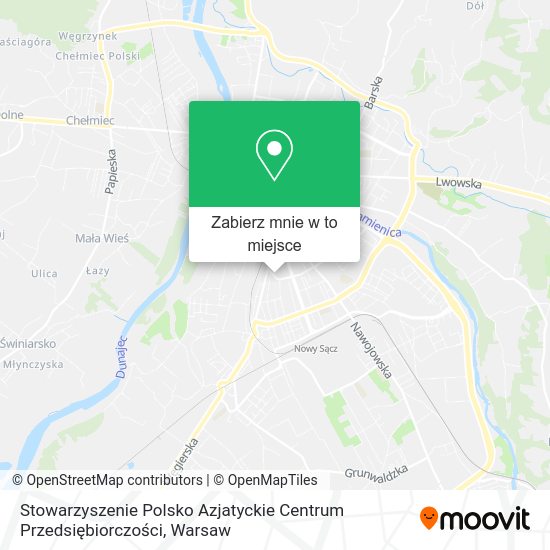 Mapa Stowarzyszenie Polsko Azjatyckie Centrum Przedsiębiorczości