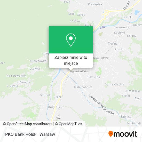 Mapa PKO Bank Polski