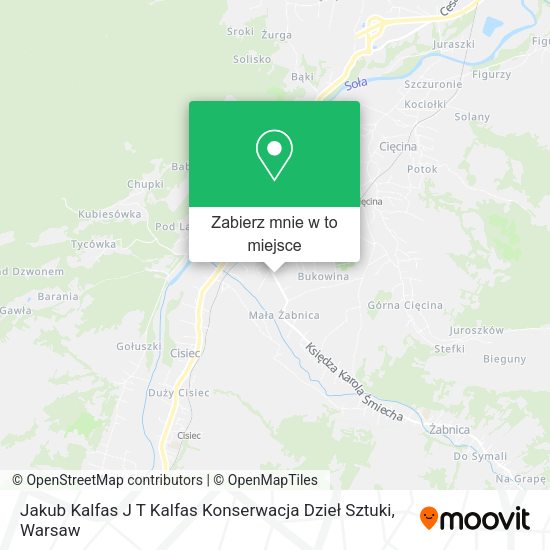 Mapa Jakub Kalfas J T Kalfas Konserwacja Dzieł Sztuki