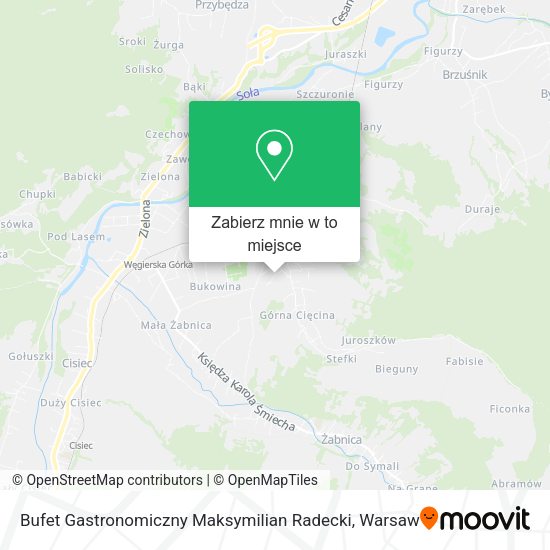 Mapa Bufet Gastronomiczny Maksymilian Radecki