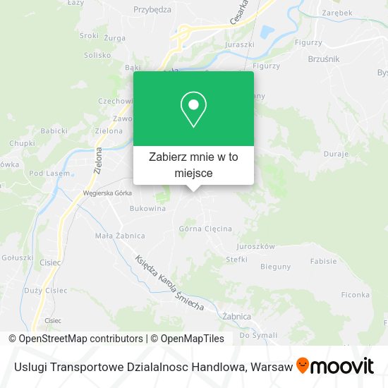 Mapa Uslugi Transportowe Dzialalnosc Handlowa