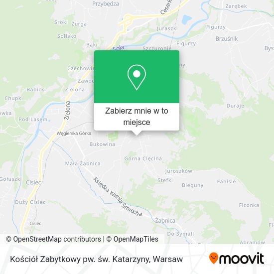 Mapa Kościół Zabytkowy pw. św. Katarzyny