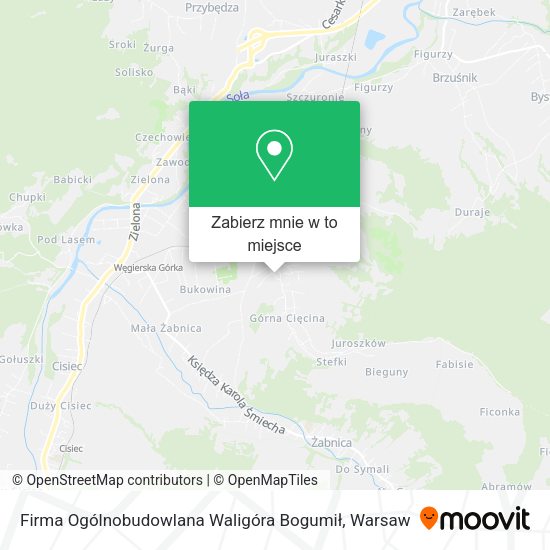 Mapa Firma Ogólnobudowlana Waligóra Bogumił