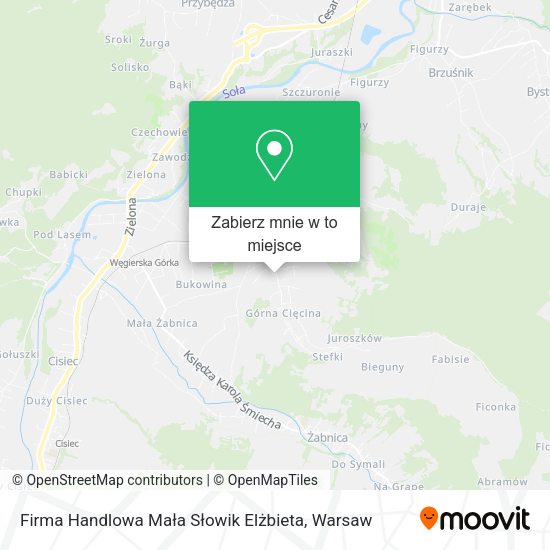 Mapa Firma Handlowa Mała Słowik Elżbieta