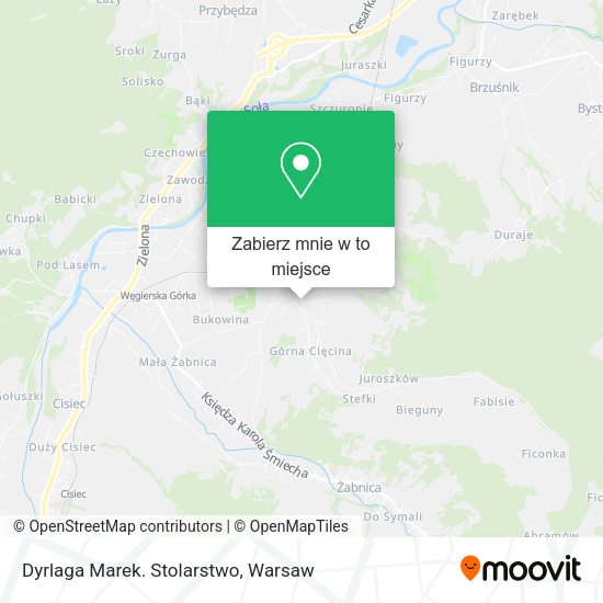 Mapa Dyrlaga Marek. Stolarstwo