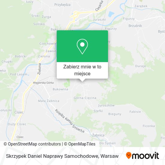 Mapa Skrzypek Daniel Naprawy Samochodowe