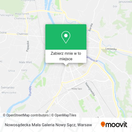 Mapa Nowosądecka Mała Galeria Nowy Sącz