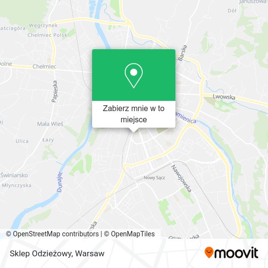 Mapa Sklep Odzieżowy