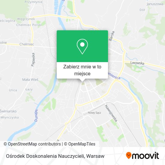 Mapa Ośrodek Doskonalenia Nauczycieli