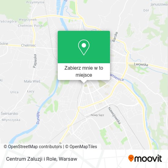 Mapa Centrum Zaluzji i Role