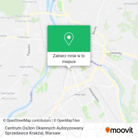 Mapa Centrum Os3on Okiennych Autoryzowany Sprzedawca Krakżal