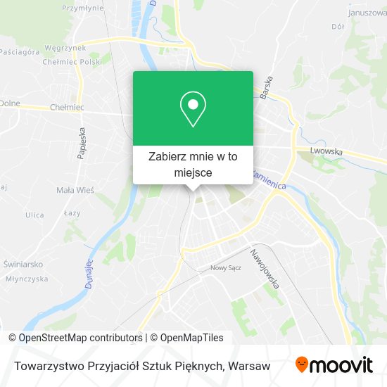 Mapa Towarzystwo Przyjaciół Sztuk Pięknych