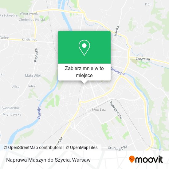 Mapa Naprawa Maszyn do Szycia