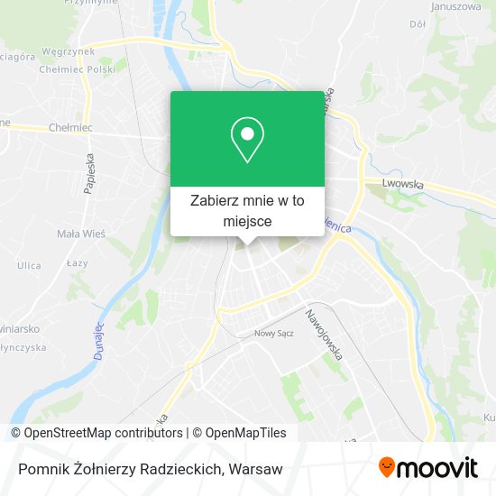 Mapa Pomnik Żołnierzy Radzieckich