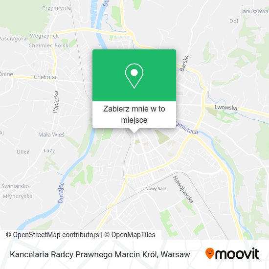 Mapa Kancelaria Radcy Prawnego Marcin Król